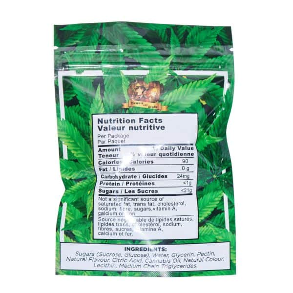 BONNIE & CLYDE GUMMIES – (420-MG-THC) BLUE RASPBERRY