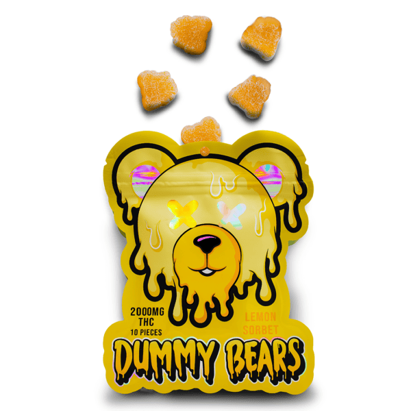 DUMMY BEARS GUMMYS (2000-MG-THC) – LEMON SORBET